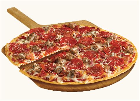 Thin N Crispy Meat Lover Frozen Pizza Thin Crust Green Mill Foods Green Mill Foods