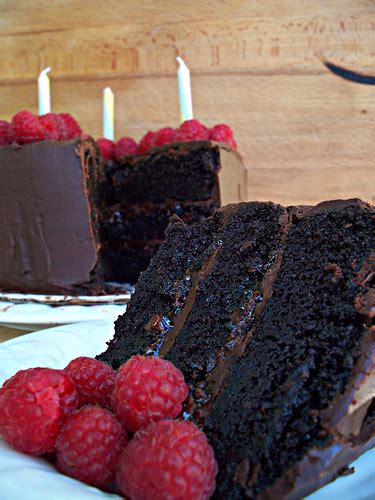 Chocolate Raspberry Ganache Cake Three Layer 8″ Cake W Recipe