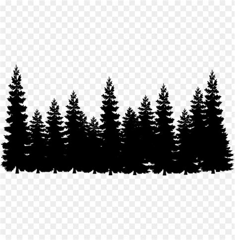 Pine Tree Silhouette Forest Silhouette Silhouette Png Tree
