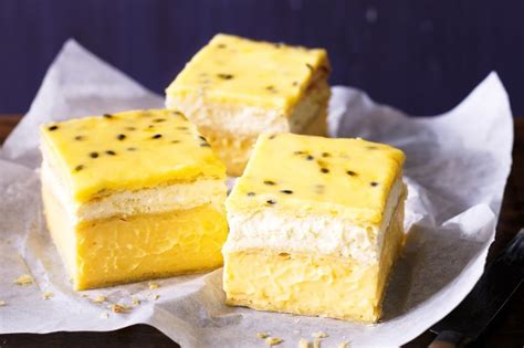 Vanilla Slice With Passionfruit Icing Recipe Au