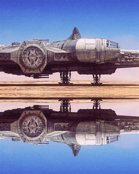 Spectacular Millennium Falcon Illustration By Paul Johnson