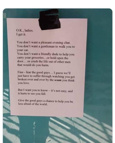 A poem by the most oblivious mofo dedicated to "lovely ladies