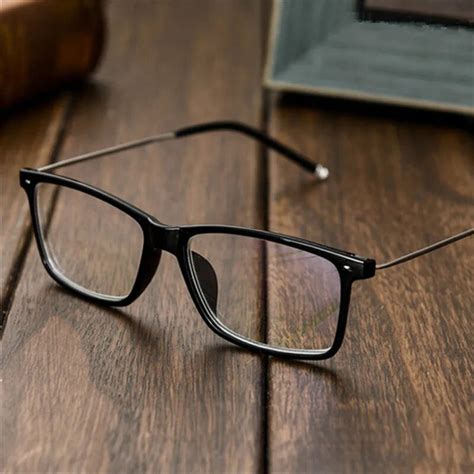 Myopia Glasses Men Business Myopic Eyeglasses Short Sighted Eyewear Black Spectacles With Degree