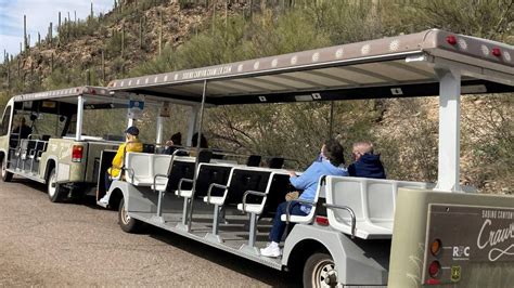 Sabino Canyon Crawler Parked During Road Repairs
