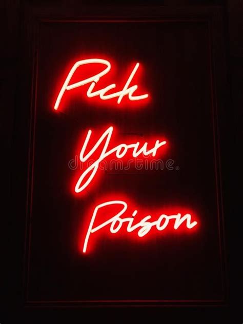 What S Your Poison Sign Neon Light Clubs Bars Neon Lights Night Club