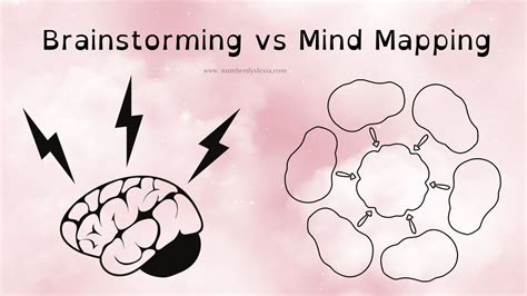 Brainstorming Vs Mind Mapping Eli5 The Difference Number Dyslexia