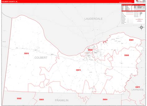 Digital Maps Of Colbert County Alabama