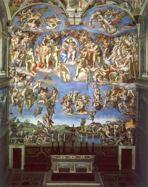 1541 Michelangelo The Last Judgment Sistine Chapel Vatican