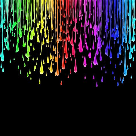 Rainbow Drips Paint Colour Color Drip Color Hd Phone Wallpaper