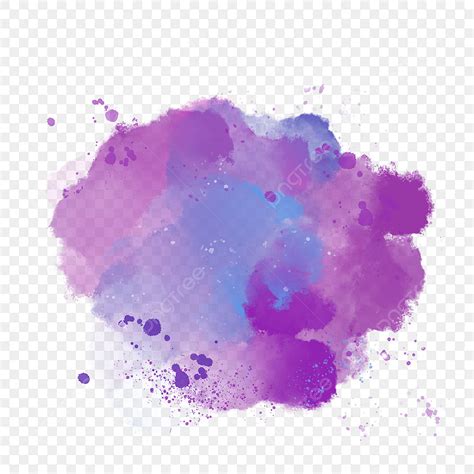 Watercolor Splash Ink Png Picture Purple Watercolor Splash Transparent