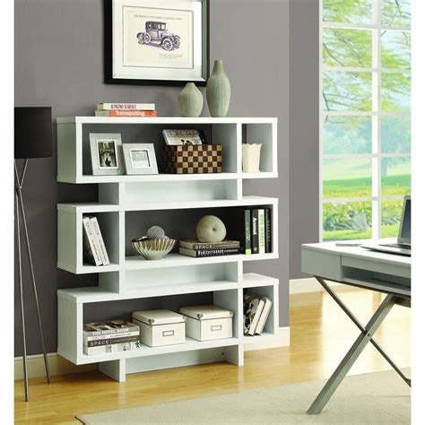 Edward kaufman president, hardware specialty co., inc. Monarch Specialties White Open Bookcase-I 2532 - The Home ...