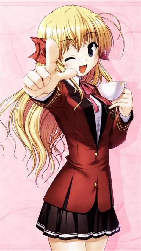 Anime Girl Drinking Tea Iphone X 876543gs Wallpaper