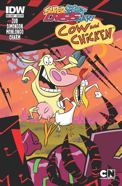 Cartoon Network Super Secret Crisis War Cow And Chicken 1 Idw