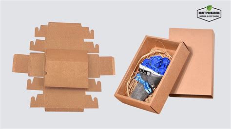 1 Minute To Learn How To Fold Up Brown Kraft Paper Slide Drawer Boxes