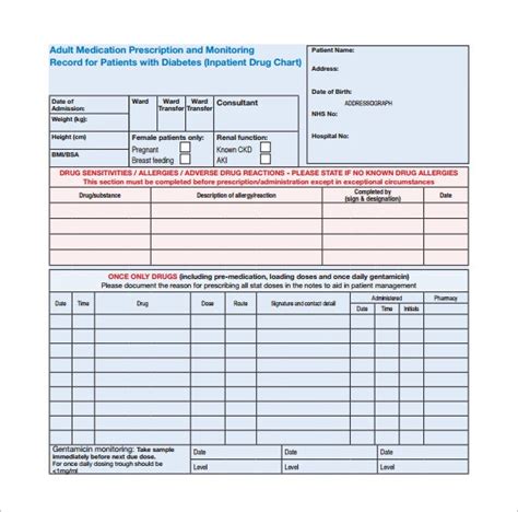 9 Patient Chart Templates Free Sample Example Format Download
