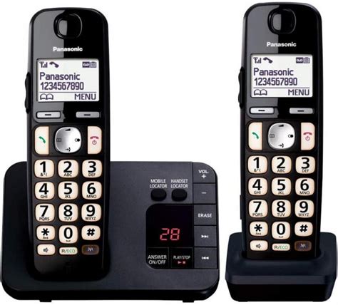Panasonic Kx Tge722eb Cordless Telephone And Digital Answering Machine
