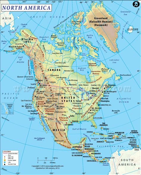 -North America is the third-largest continent and is spread over ...