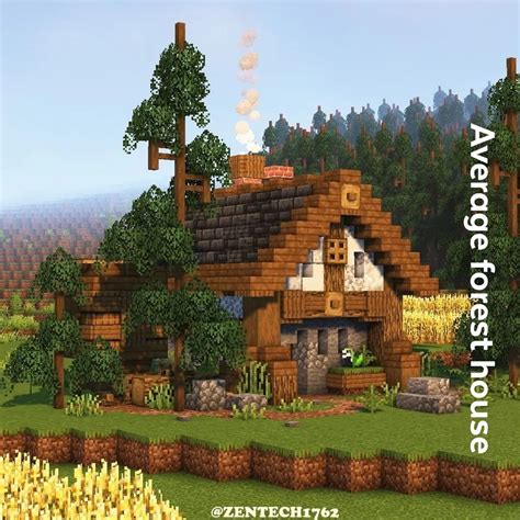 Average Forest House 🌳 Inst Axolotlbuild Minecraft Architecture