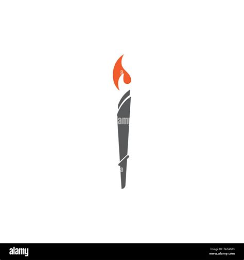 Torch Vector Icon Illustration Design Template Stock Vector Image And Art