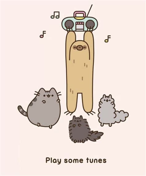Pusheen Friends And Music Does It Get Any Better Than That Kawaii So