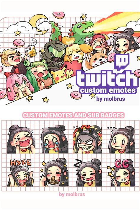 I Will Draw Custom Emotes For Your Twitch Or Discord Fluttershy X