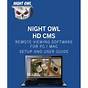 Night Owl Instruction Manual