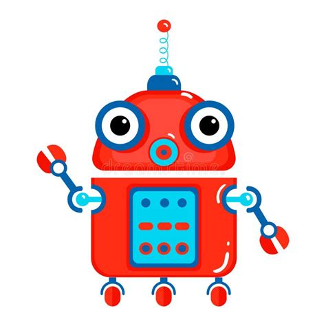 Cartoon Cute Robot Stock Vector Illustration Of Cute 72519264