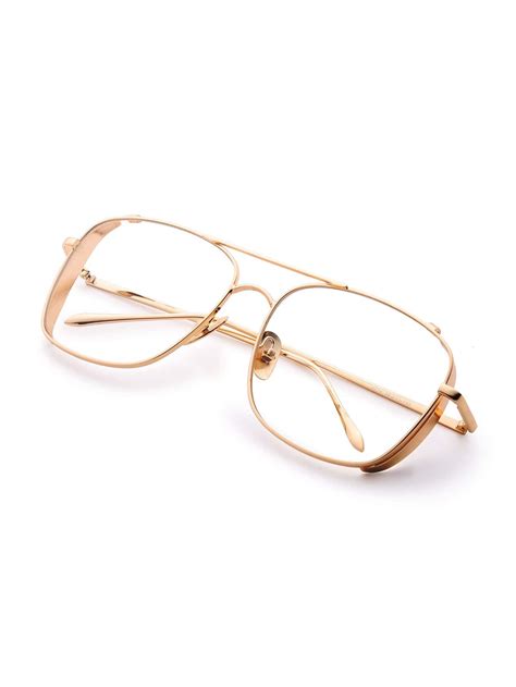 Top Bar Metal Frame Glasses Shein Sheinside
