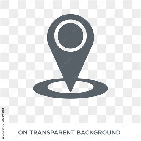 Gps Location Icon Trendy Flat Vector Gps Location Icon On Transparent