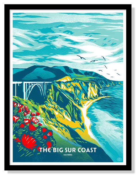 The Big Sur Coast Poster Fifty Nine Parks