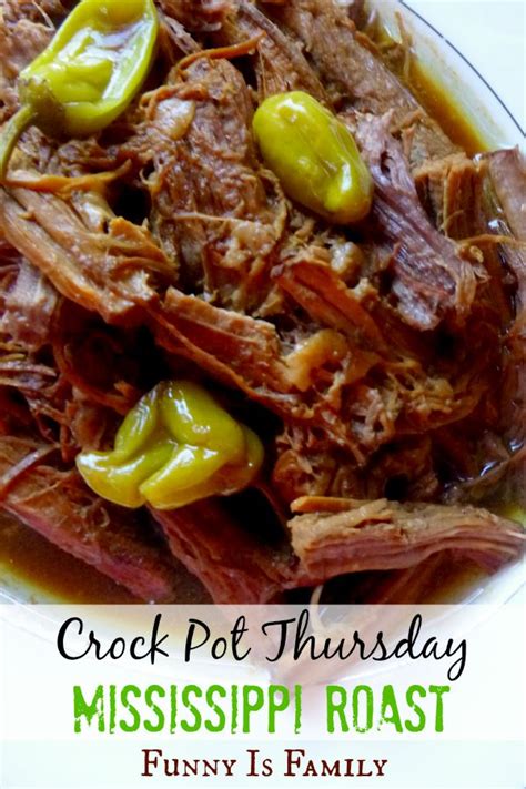 A mississippi pot roast worthy of your next sunday or holiday meal; Crock Pot Mississippi Roast