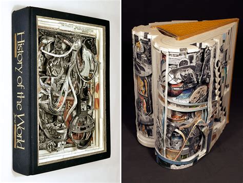 Artist Uses Surgical Tools To Carve Books Into Stunning Works Of Art