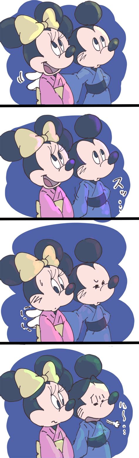 Mickey Mouse And Minnie Mouse Disney Drawn By Green Kj Momo Danbooru