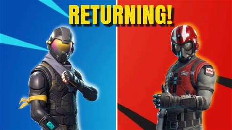 Rare Rogue Agent And Wingman Skins Are Returning Fortnite Youtube