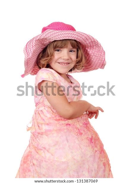 Happy Little Girl Big Hat Portrait Stock Photo 131387069 Shutterstock