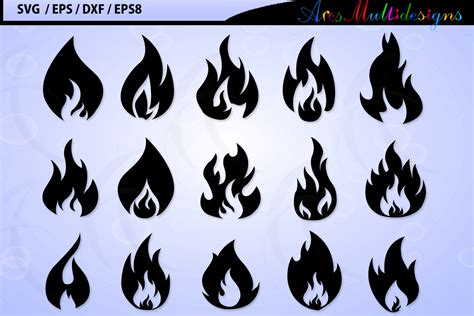 Fireflames Svg Vector Fire Flames Svg Silhouette Fire Flames