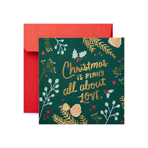 All About Love Christmas Greeting Card Holiday Design Card Happy