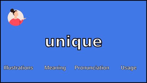 Unique Meaning And Pronunciation Youtube