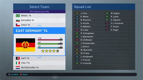 PES 2019 PS4 Classic Option File FIFA World Cup 1974 by ...