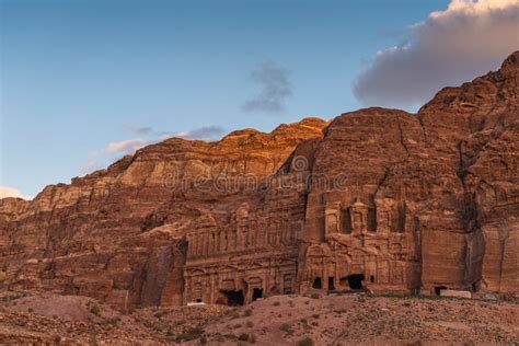 Royal Tomb In Petra Ruin And Ancient City Of Nabatean Kingdom Jordan