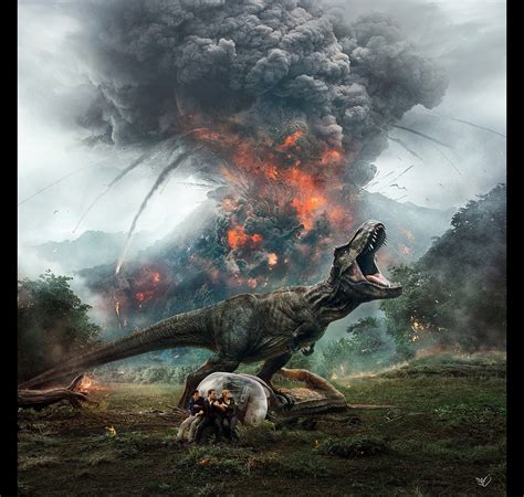 بعد مرور أربع سنوات على الدمار الذي جرى للحديقة الجوراسية فلم عالم الديناصورات: JURASSIC WORLD : FALLEN KINGDOM on Behance