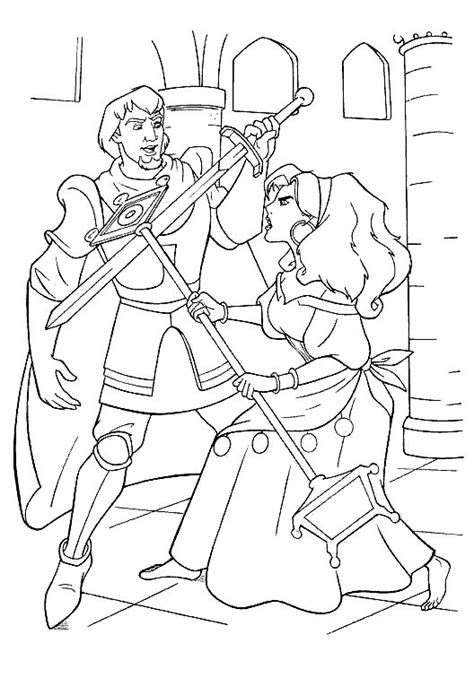 Coloring Page The Hunchback Of The Notre Dame Coloring Pages 6