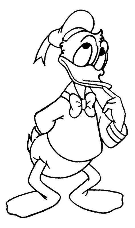 Who hasn't read donald ducks befor… Donald Duck Thinking Coloring Pages - NetArt