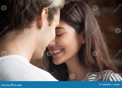 Portrait Of Young Affectionate Romantic Couple In Love Stock Image Image Of Affectionate Girl