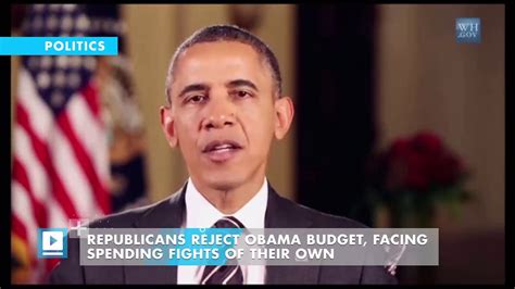 Republicans Reject Obama Budget Facing Spending Fights Of Their Own