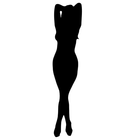 Onlinelabels Clip Art Woman Silhouette 15
