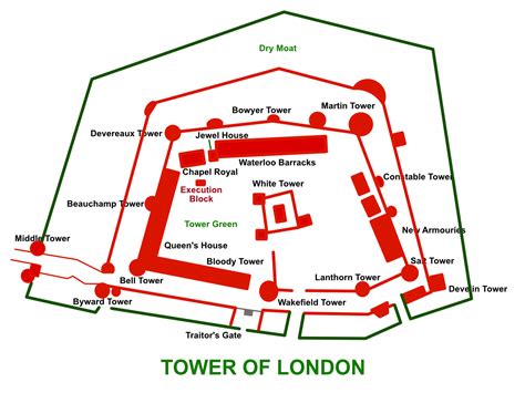 Tower Of London Map