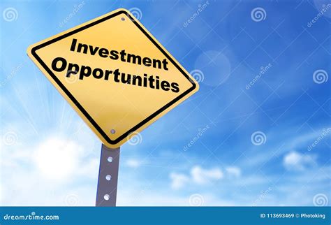 Investment Opportunities Sign Stock Illustration Illustration Of