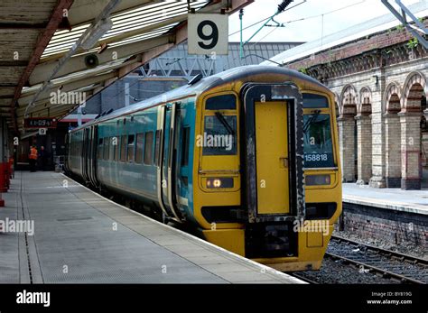 Class 158 Dmu 158818 In Arriva Trains Livery At Crew Station England Uk