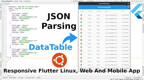 DataTable Widget JSON Parsing And Provider API In Flutter YouTube